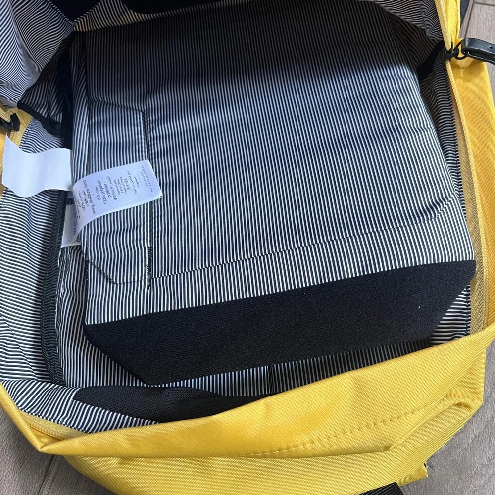 West Elm Travel Backpack in Yellow 17L Padded Laptop Pocket